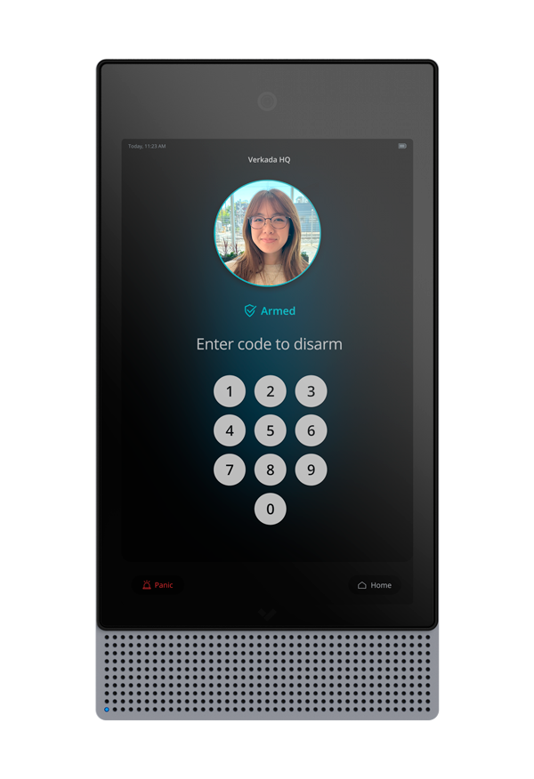 Consola de alarma de Verkada en Mexico Mbr Hosting